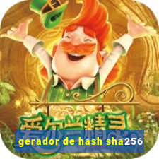 gerador de hash sha256